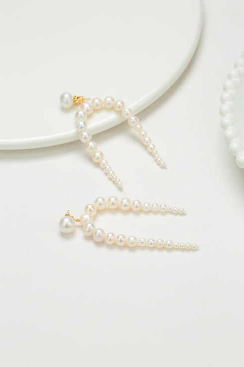 Dynamic Freshwater Pearl Drop Earrings - House Of Pearls